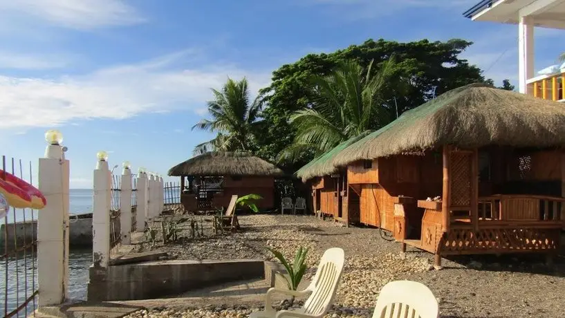 Bamboo village on the beach