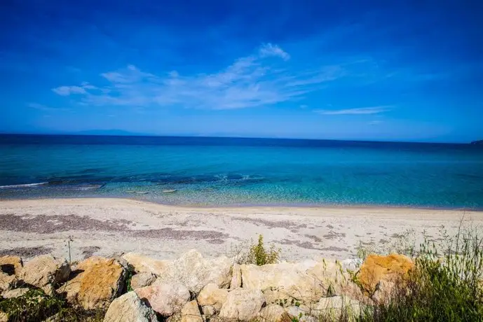 Grand Sunset in Siviri Beach 