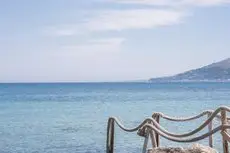 White stone apartment seafront in Zante town 